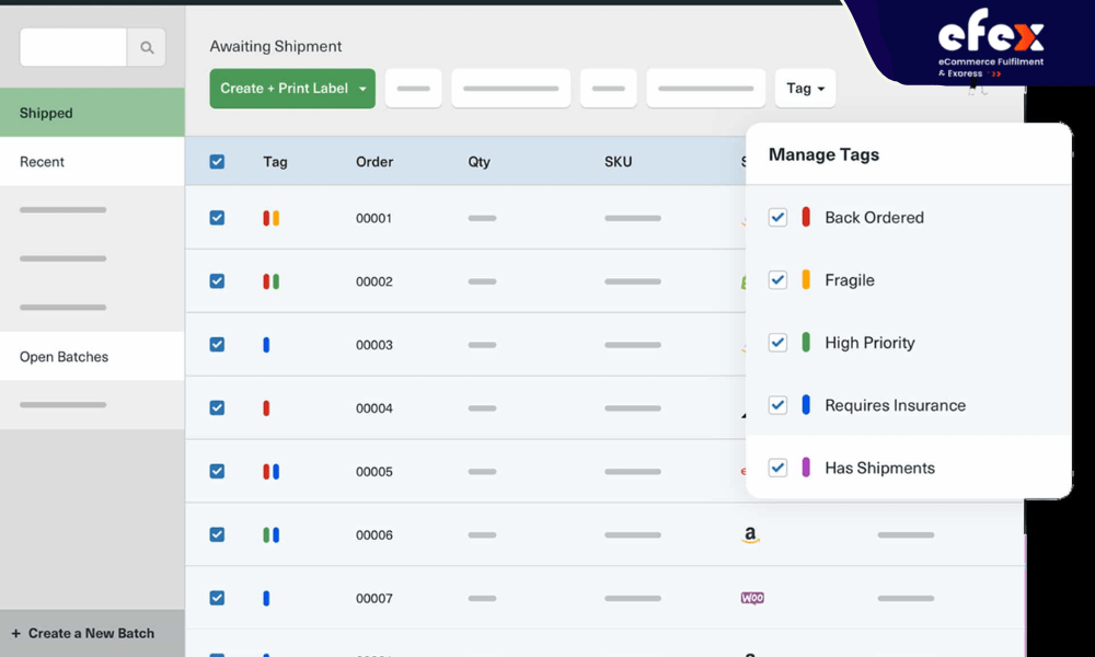 ShipStation interface