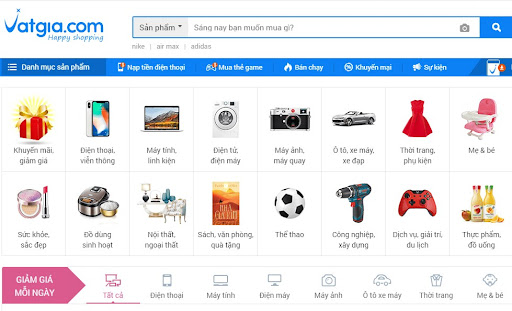 vatgia is one the first e-commerce sites in Vietnam