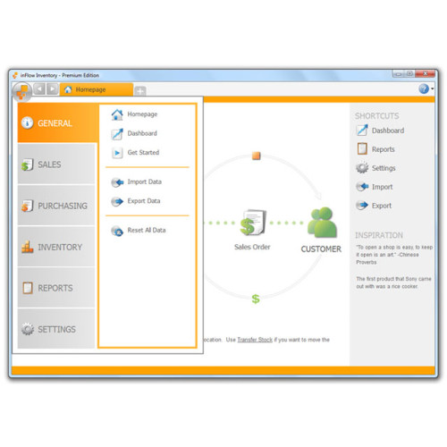 Inflow order management system