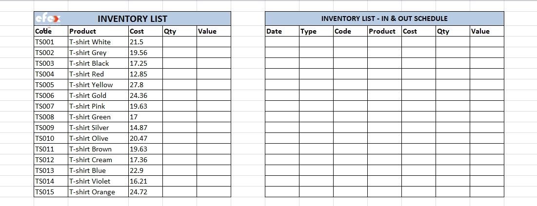 Inventory-Movement-Schedule