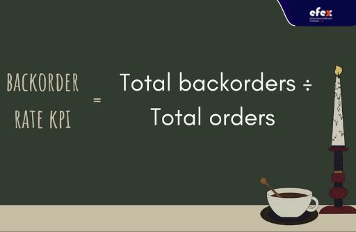 Backorder rate KPI formula