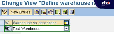 Change-View-“Define-warehouse-number”