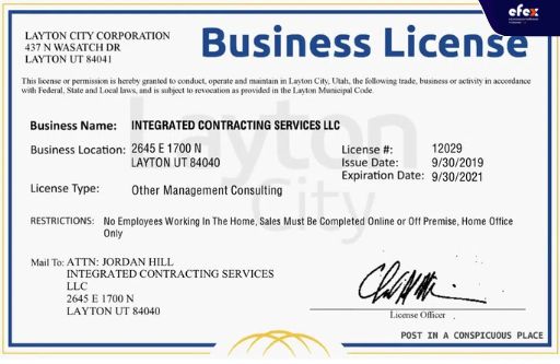 Common types of business license in Vietnam