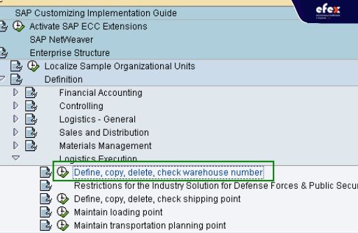 Define-warehouse-numbers-in-SAP