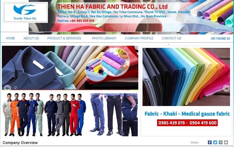 Thien Ha Fabric And Trading
