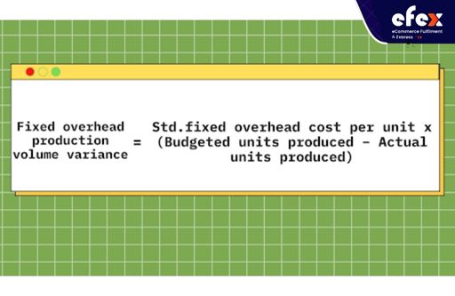 Fixed overhead production volume variance formula