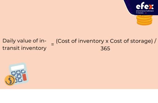 In-transit inventory daily value formula