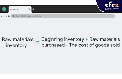 Raw Materials Inventory Formula 