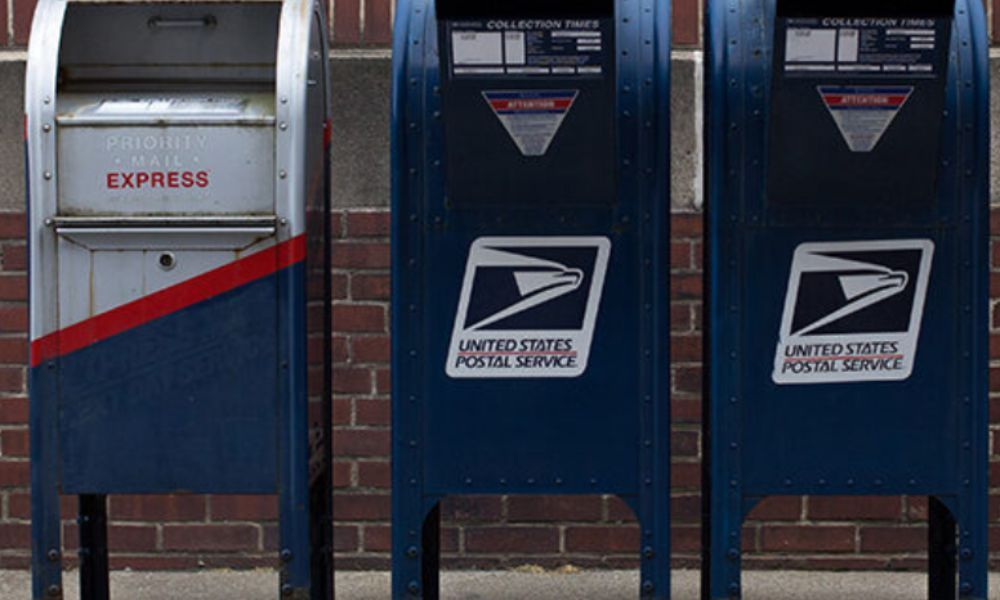 Drop-off locations of USPS priority