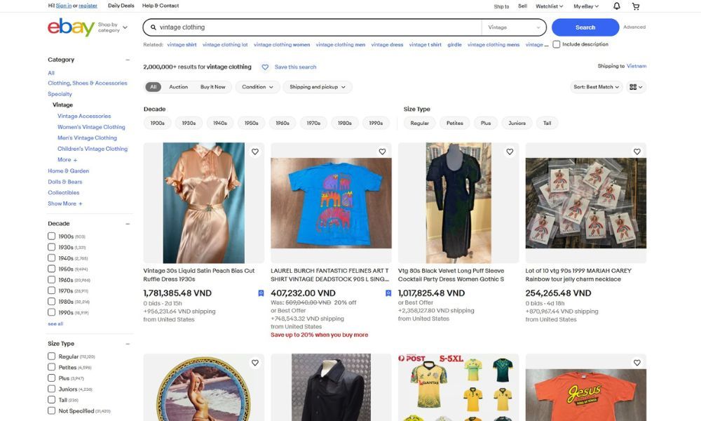 eBay is a classic site for buying and selling secondhand