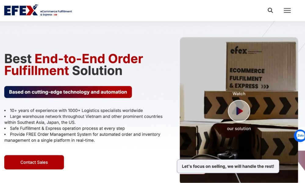 EFEX - a #1 End-to-End Order Fulfillment Solution for eCommerce