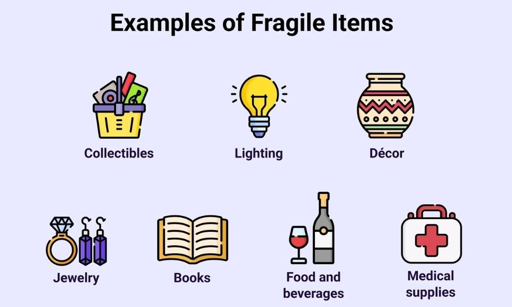 Examples of fragile items