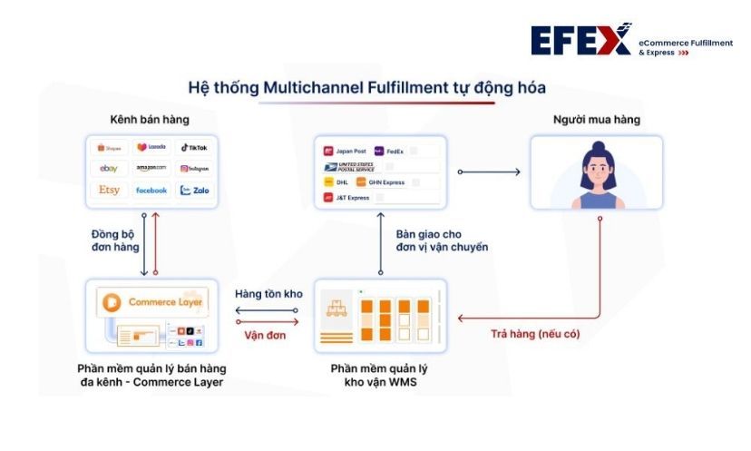 Giải pháp Fulfillment đa kênh EFEX dành cho Kohnan Japan