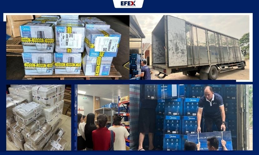 Kho EFEX tại Hà Nội và TP.HCM 'bùng nổ' với hơn 20 tấn hàng từ nhãn hàng Midea