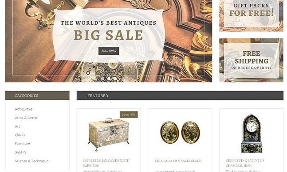 Where to sell antiques online on Shopify